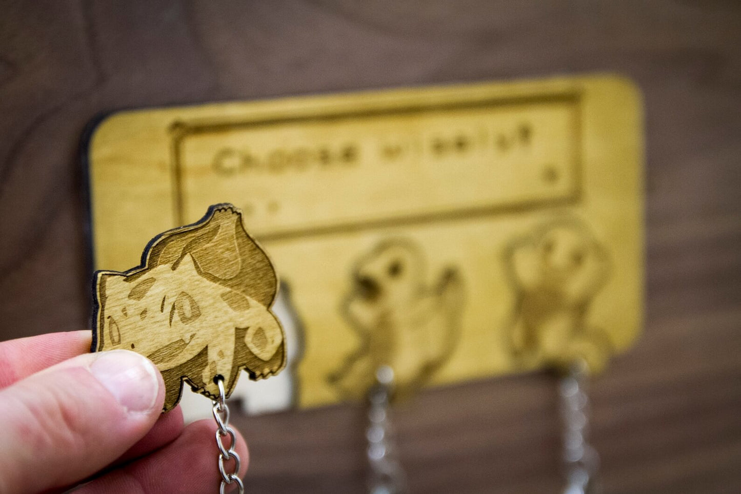 Choose Wisely! Inspired keyring & wall mount