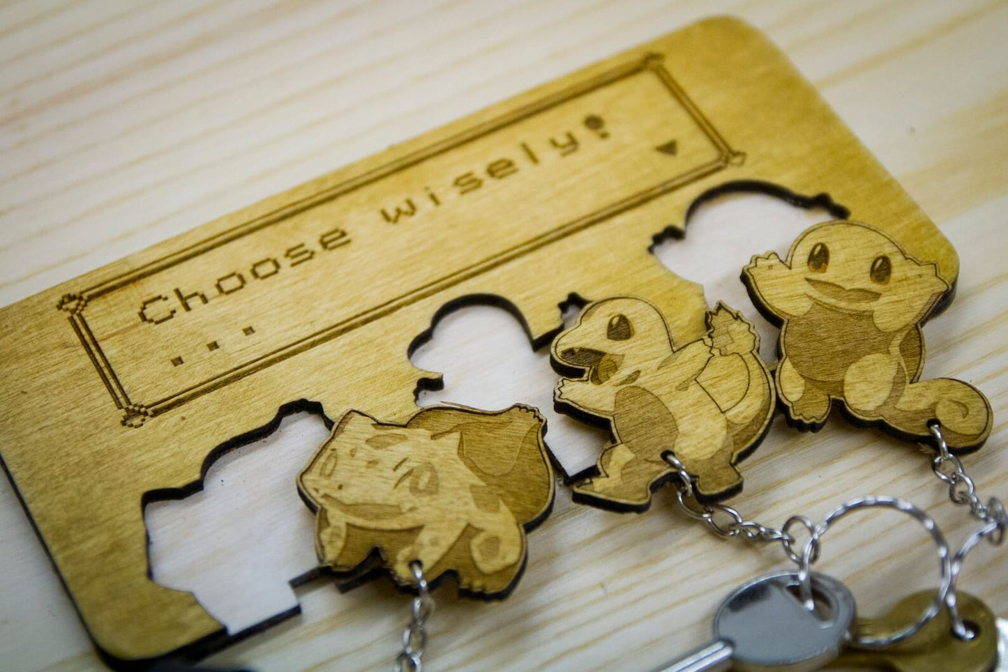 Choose Wisely! Inspired keyring & wall mount