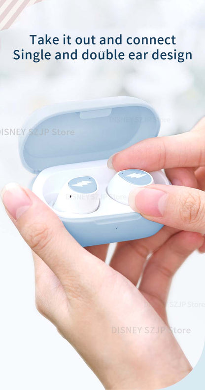 Disney Lilo and Stitch Bluetooth Wireless Earbuds with Charging Case.