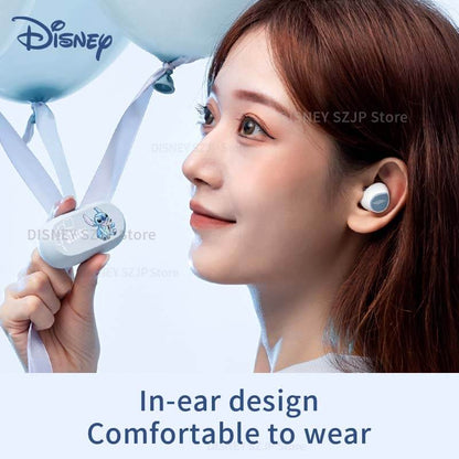 Disney Lilo and Stitch Bluetooth Wireless Earbuds with Charging Case.