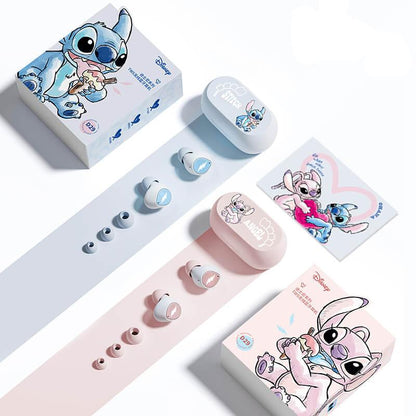 Disney Lilo and Stitch Bluetooth Wireless Earbuds with Charging Case.