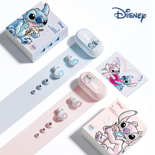 Disney Lilo and Stitch Bluetooth Wireless Earbuds with Charging Case.