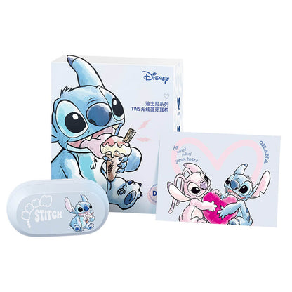 Disney Lilo and Stitch Bluetooth Wireless Earbuds with Charging Case.