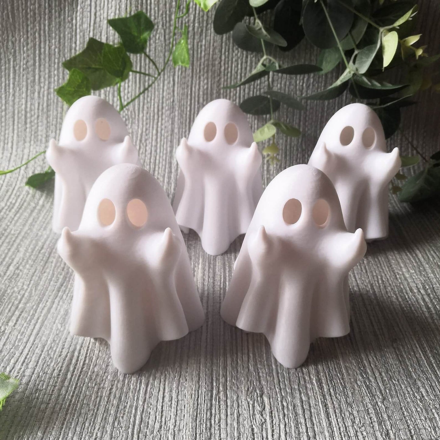 Light Up Rude Ghost Ornaments (5pcs)