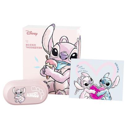 Disney Lilo and Stitch Bluetooth Wireless Earbuds with Charging Case.